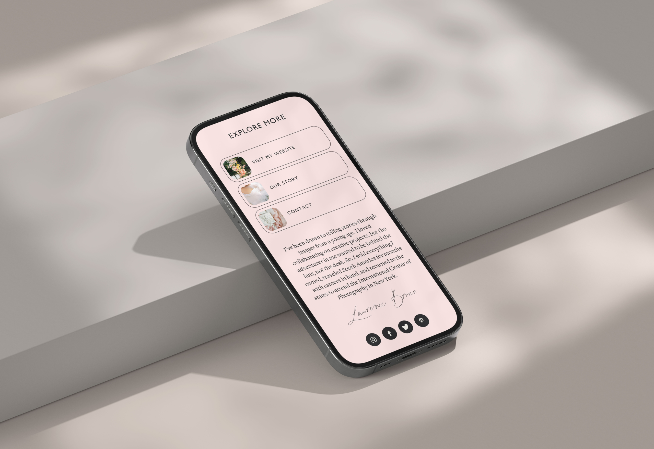 Flodesk Social Form three